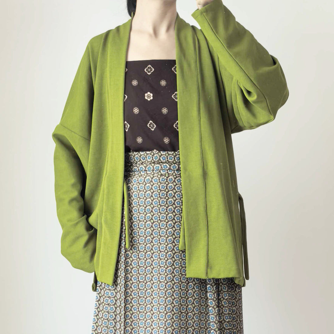 Anxiu Yingxiang [Qiuxiang Ran - Airplane Sleeve] Song-style Knit Airplane Sleeve Hanfu for Women, Daily Autumn/Winter Commute