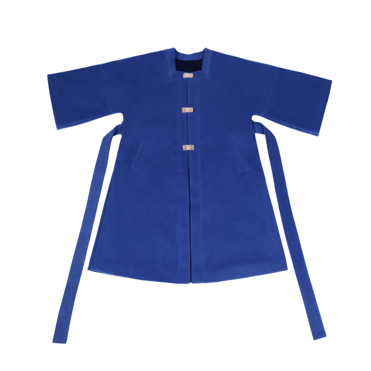NIMENG "Fortune From All Directions" Original Ming Hanfu Modified Square Collar Long Jacket w/ Pockets, Chinese Coat, A/W