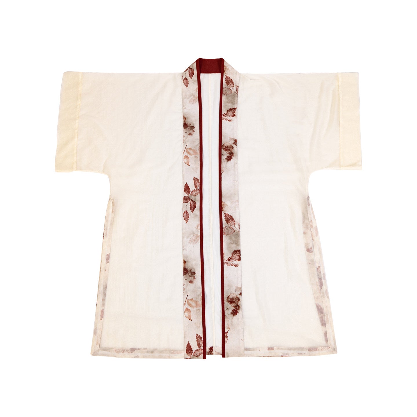[Red Leaf] Dreamlike Orig. Song Hanfu Set - Changgan Temple-style Long Shirt & Darted Wrap Skirt, Modern Daily Bright Set