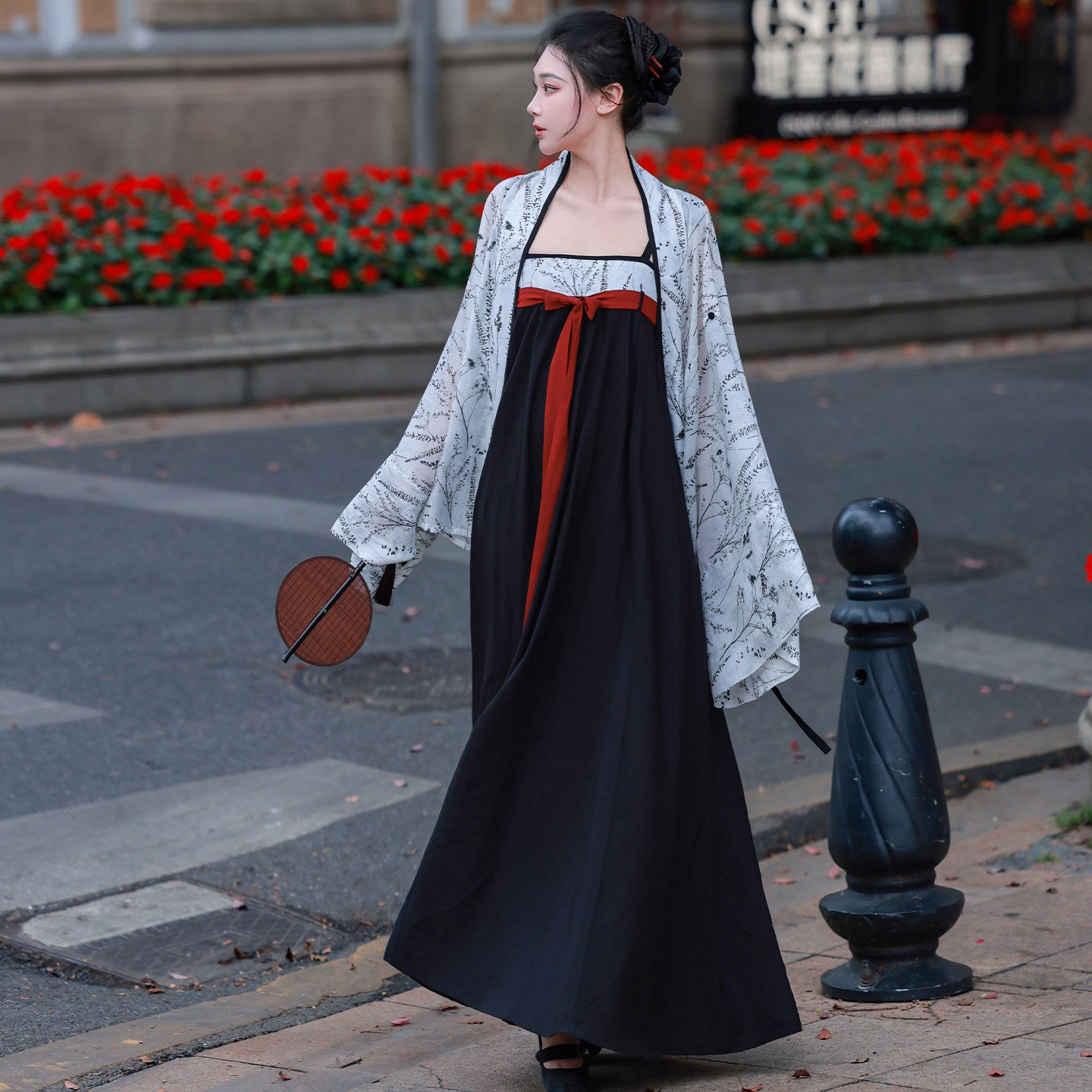 Nimeng [Xuanmo] Orig. Light Commuter Hanfu Elastic Chest-High Cami Dress & Daily Han-Element Chinese-Style Set