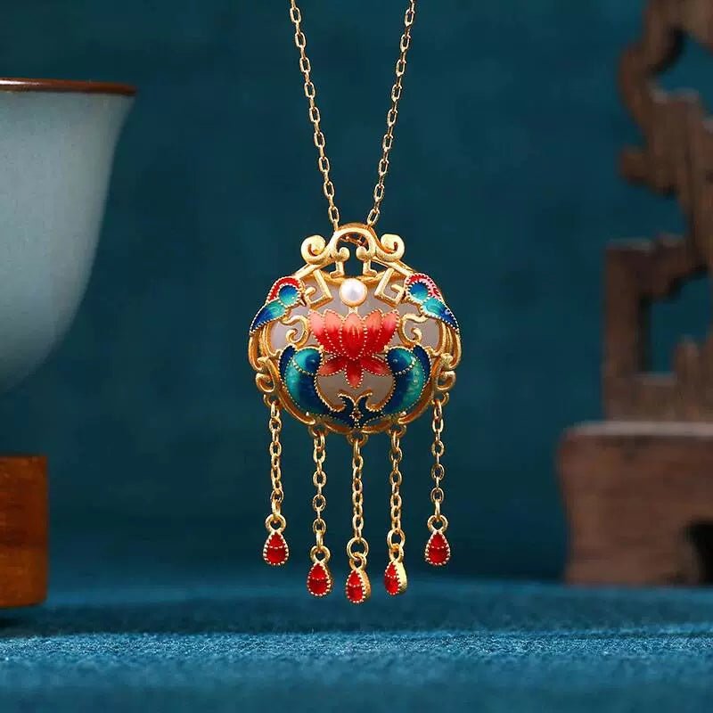 Enamel Necklace Collection|Hanfu Matching Necklacehan fu Chinese han fu hanfu male tang dynasty clothes chinese hanfu tang dynasty outfits traditiona hanfu dress chinese hanfu chinese style dress dress fashion cheongsam dress q