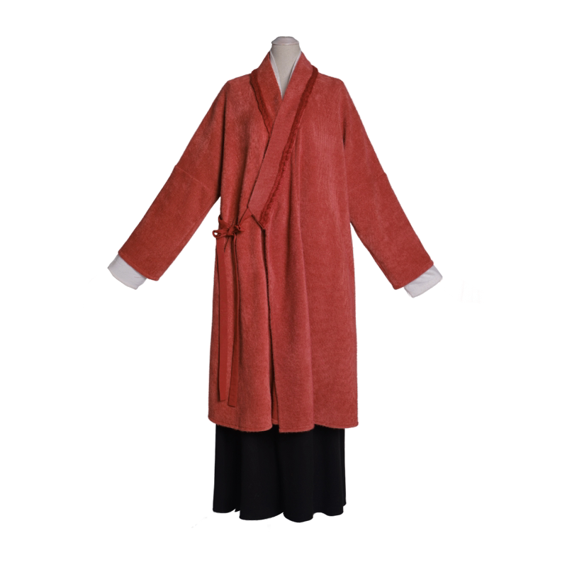 Dreamlike Beauty Modern Ruqun-Inspired Long Top & Song-Style Pants, Batwing Sleeves, Knit Hanfu-Inspired Outfit for Fall & Winter Daily Wear, Easy to Match