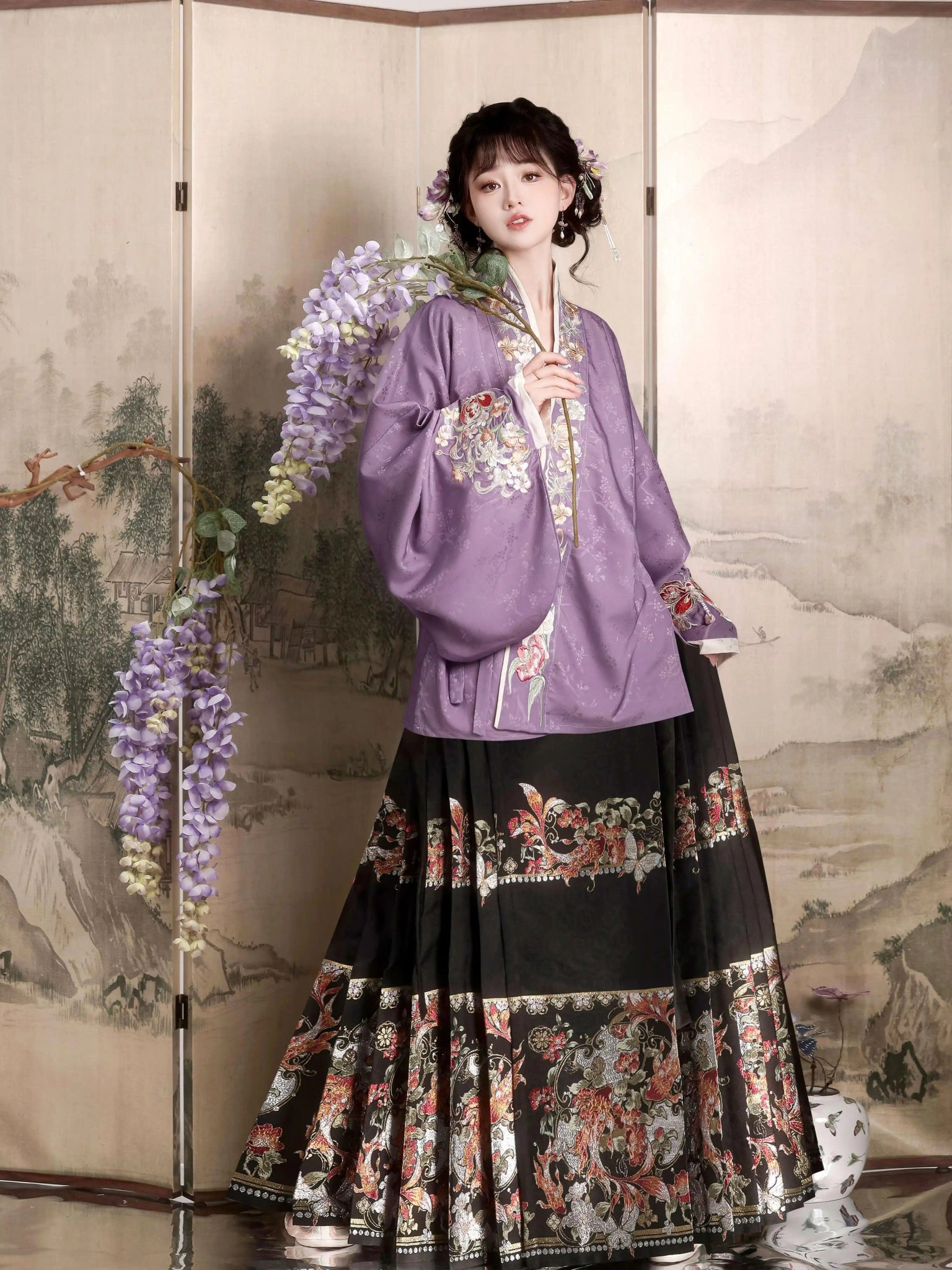 Floral Mist & Koihan fu Chinese han fu hanfu male tang dynasty clothes chinese hanfu tang dynasty outfits traditiona hanfu dress chinese hanfu chinese style dress dress fashion cheongsam dress q