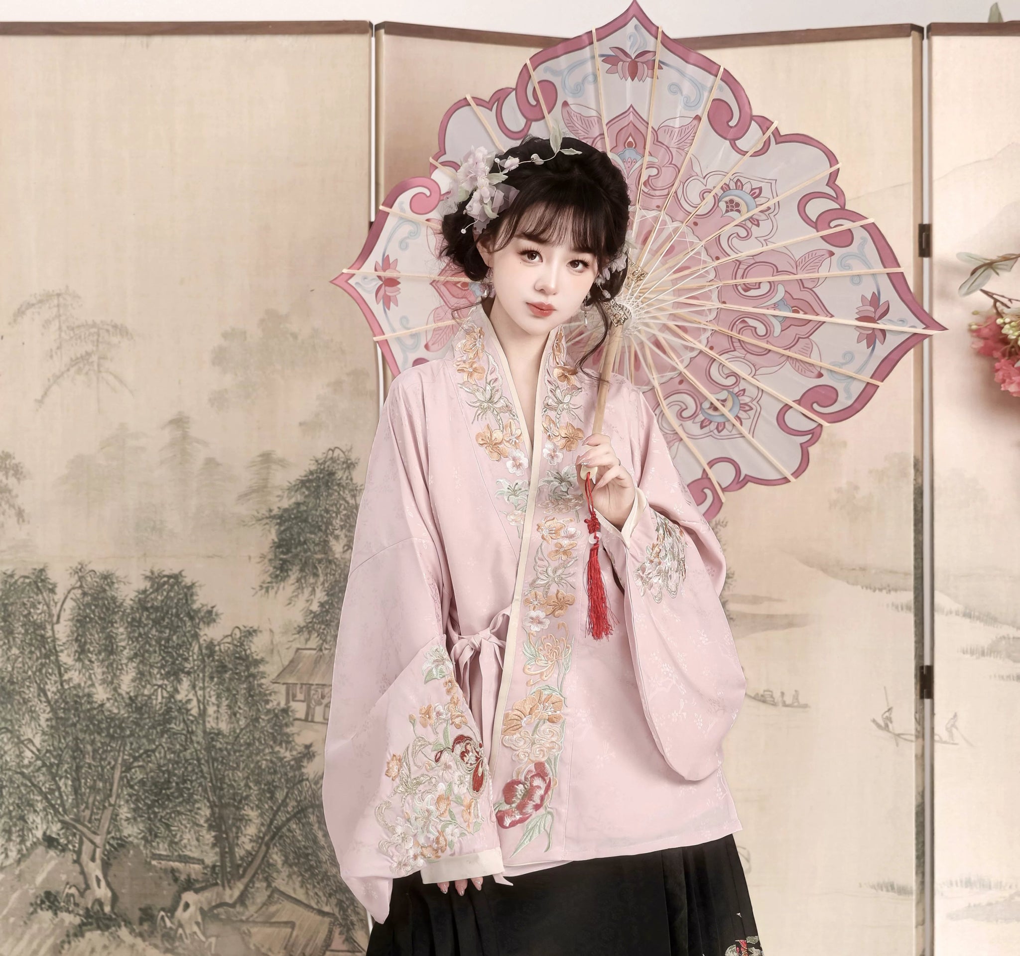 Floral Mist & Koihan fu Chinese han fu hanfu male tang dynasty clothes chinese hanfu tang dynasty outfits traditiona hanfu dress chinese hanfu chinese style dress dress fashion cheongsam dress q