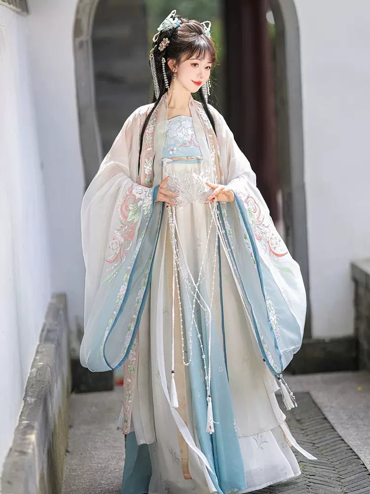 【Hanfu】A Pair of Pearls|Tang Chest - Length skirthan fu Chinese han fu hanfu male tang dynasty clothes chinese hanfu tang dynasty outfits traditiona hanfu dress chinese hanfu chinese style dress dress fashion cheongsam dress q