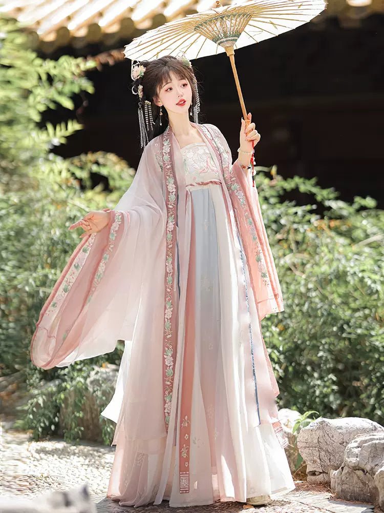 【Hanfu】A Pair of Pearls|Tang Chest - Length skirthan fu Chinese han fu hanfu male tang dynasty clothes chinese hanfu tang dynasty outfits traditiona hanfu dress chinese hanfu chinese style dress dress fashion cheongsam dress q