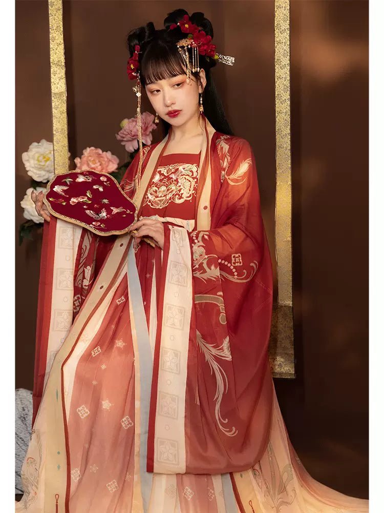 【Hanfu】A Song about Phoenix Hairpin |Tang Chest - Length skirthan fu Chinese han fu hanfu male tang dynasty clothes chinese hanfu tang dynasty outfits traditiona hanfu dress chinese hanfu chinese style dress dress fashion cheongsam dress q