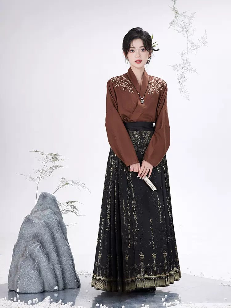 【Hanfu】Autumn Waters and the Sky are of One Color | Mamian skirthan fu Chinese han fu hanfu male tang dynasty clothes chinese hanfu tang dynasty outfits traditiona hanfu dress chinese hanfu chinese style dress dress fashion cheongsam dress q