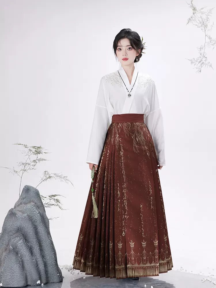 【Hanfu】Autumn Waters and the Sky are of One Color | Mamian skirthan fu Chinese han fu hanfu male tang dynasty clothes chinese hanfu tang dynasty outfits traditiona hanfu dress chinese hanfu chinese style dress dress fashion cheongsam dress q