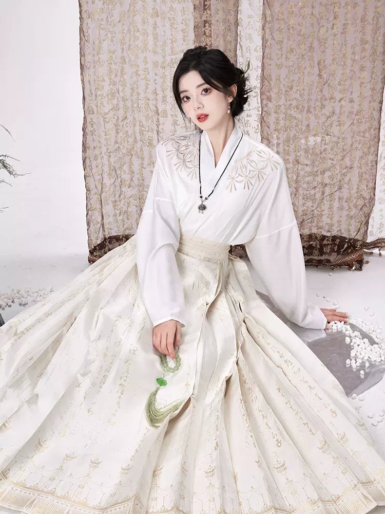【Hanfu】Autumn Waters and the Sky are of One Color | Mamian skirthan fu Chinese han fu hanfu male tang dynasty clothes chinese hanfu tang dynasty outfits traditiona hanfu dress chinese hanfu chinese style dress dress fashion cheongsam dress q