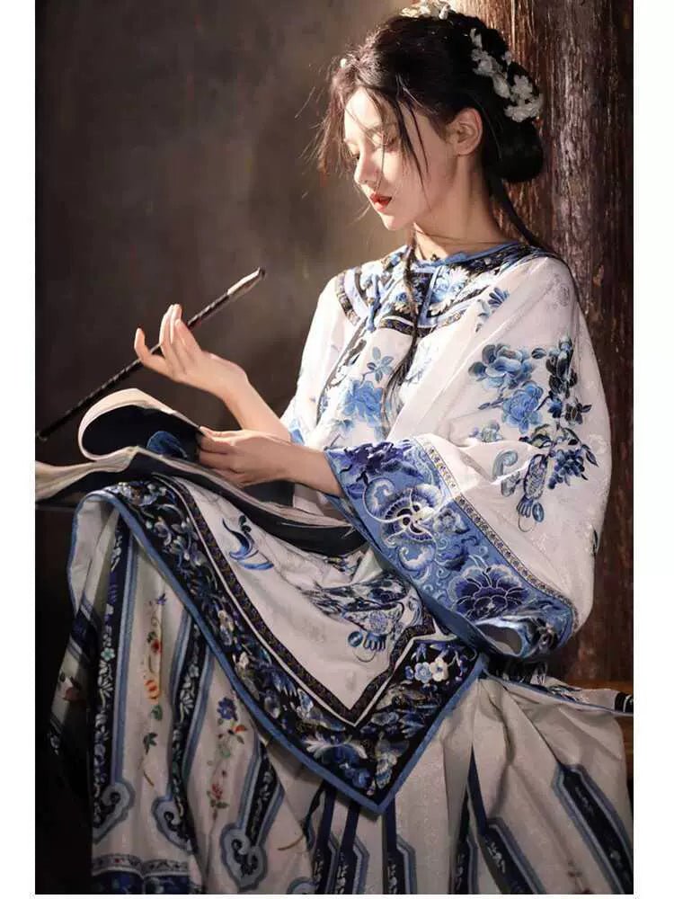 【Hanfu】Azure Butterfly Dream | Qing Style Hanfuhan fu Chinese han fu hanfu male tang dynasty clothes chinese hanfu tang dynasty outfits traditiona hanfu dress chinese hanfu chinese style dress dress fashion cheongsam dress q