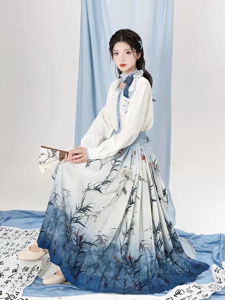 【Hanfu】Bamboo Ripple | Mamian skirthan fu Chinese han fu hanfu male tang dynasty clothes chinese hanfu tang dynasty outfits traditiona hanfu dress chinese hanfu chinese style dress dress fashion cheongsam dress q