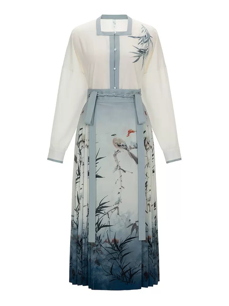 【Hanfu】Bamboo Ripple | Mamian skirthan fu Chinese han fu hanfu male tang dynasty clothes chinese hanfu tang dynasty outfits traditiona hanfu dress chinese hanfu chinese style dress dress fashion cheongsam dress q