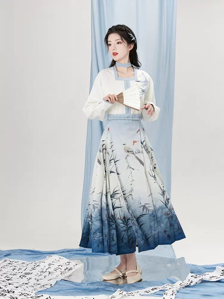 【Hanfu】Bamboo Ripple | Mamian skirthan fu Chinese han fu hanfu male tang dynasty clothes chinese hanfu tang dynasty outfits traditiona hanfu dress chinese hanfu chinese style dress dress fashion cheongsam dress q