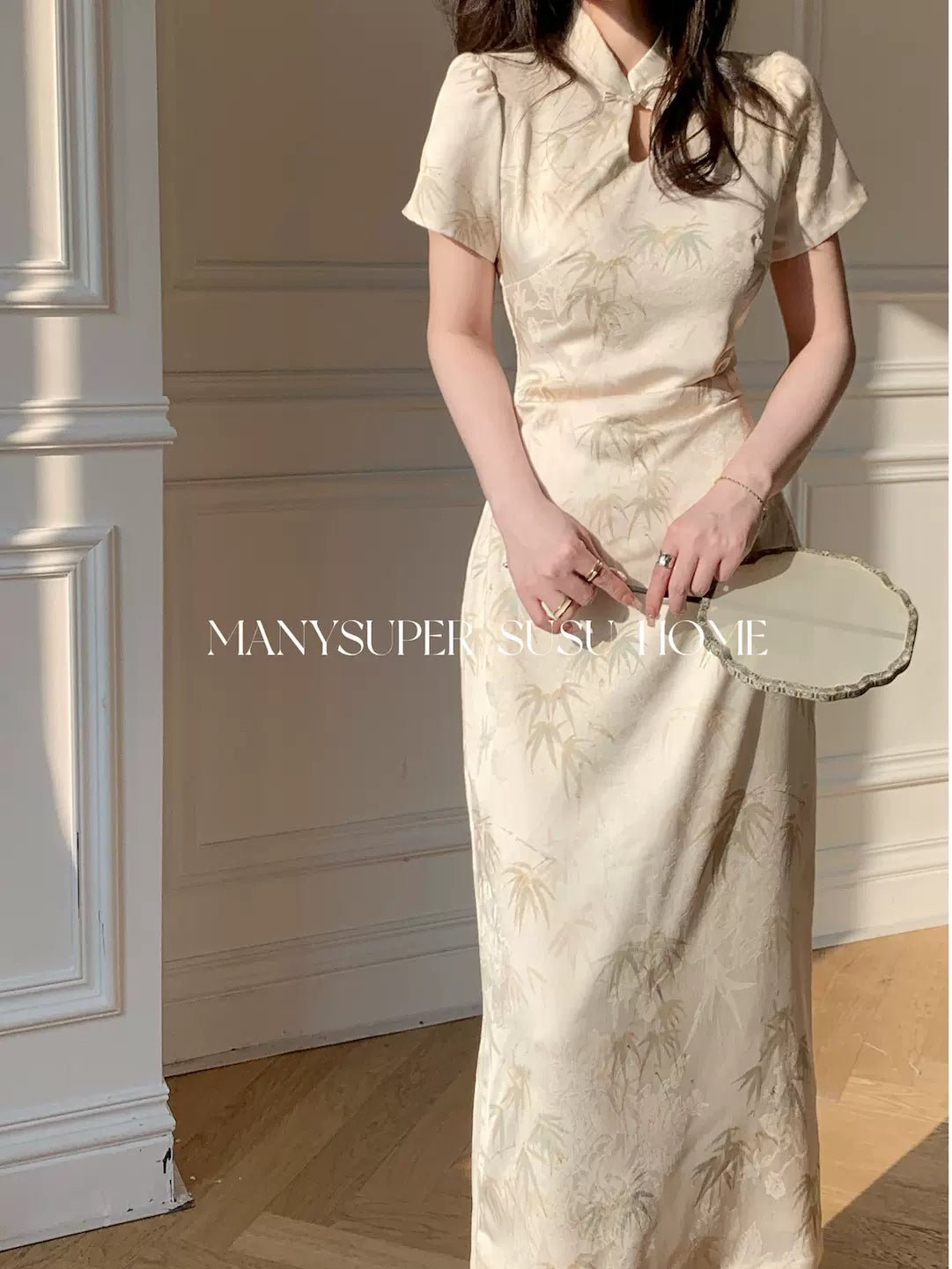 【Hanfu】Bamboo Whisper Serenity | Cheongsam/Qipaohan fu Chinese han fu hanfu male tang dynasty clothes chinese hanfu tang dynasty outfits traditiona hanfu dress chinese hanfu chinese style dress dress fashion cheongsam dress q