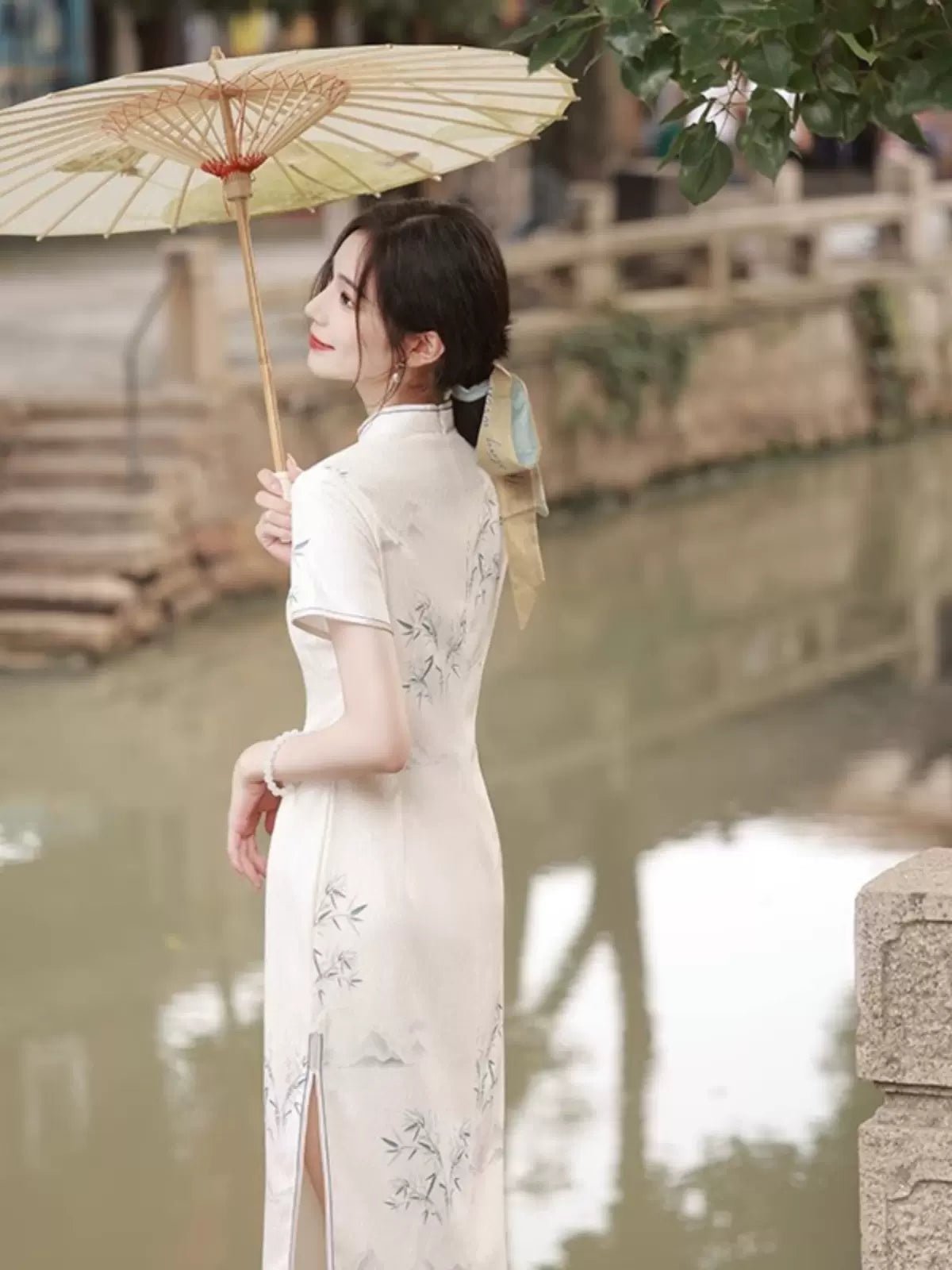 HanfuBamboo Whisper Under Umbrella | Cheongsam/Qipao - Hanrong hanfu chinese traditional clothes newmoondance nuwahanfu fashionhanfu newfanfu HanfuBamboo Whisper Under Umbrella | Cheongsam/Qipao - Hanrong hanfu chinese traditional clothes newmoondance nuwahanfu fashionhanfu newfanfu