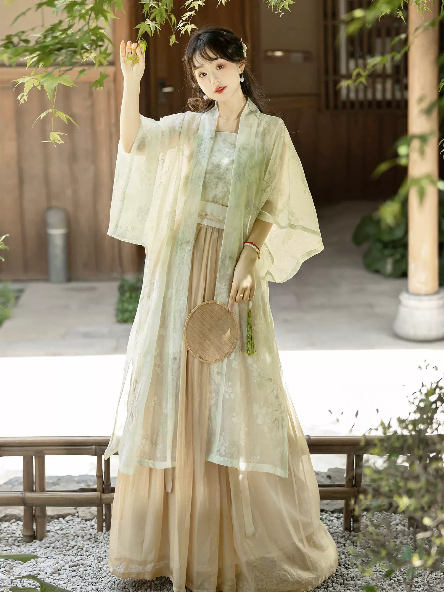 【Hanfu】Blissful Garden Charm | Song Chest - length skirthan fu Chinese han fu hanfu male tang dynasty clothes chinese hanfu tang dynasty outfits traditiona hanfu dress chinese hanfu chinese style dress dress fashion cheongsam dress q