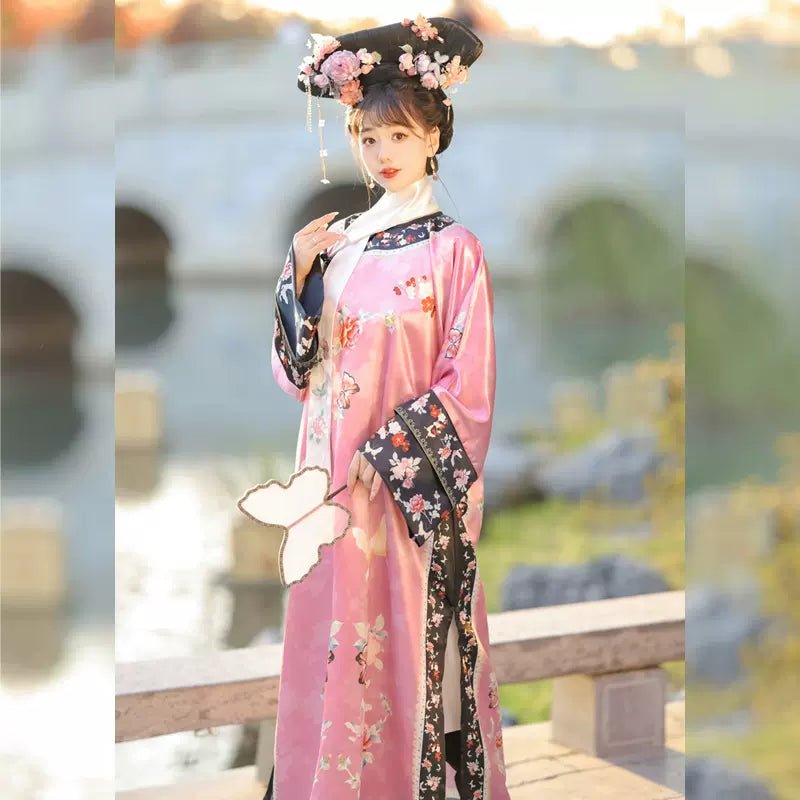 【Hanfu】Blossom Quartet Harmony | Qing Style Hanfuhan fu Chinese han fu hanfu male tang dynasty clothes chinese hanfu tang dynasty outfits traditiona hanfu dress chinese hanfu chinese style dress dress fashion cheongsam dress q