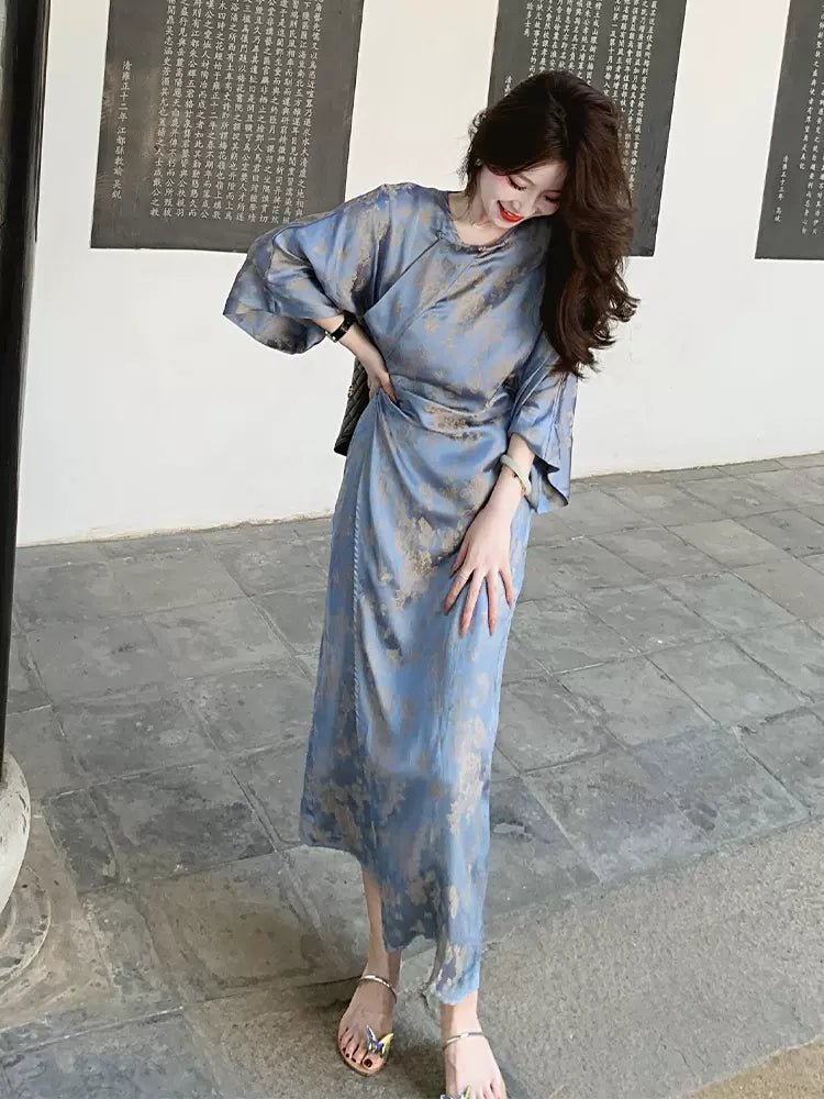 【Hanfu】Blossoms of Silk Elegance | Cheongsam/Qipaohan fu Chinese han fu hanfu male tang dynasty clothes chinese hanfu tang dynasty outfits traditiona hanfu dress chinese hanfu chinese style dress dress fashion cheongsam dress q