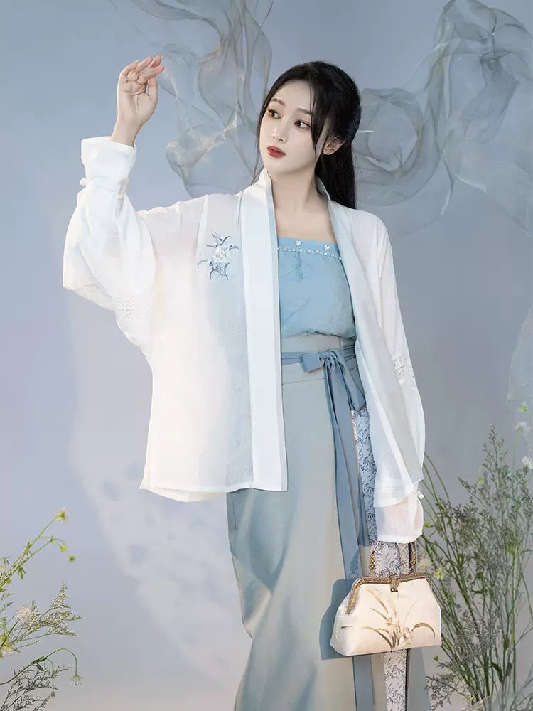 【Hanfu】﻿Blue jasmine|蓝茉莉han fu Chinese han fu hanfu male tang dynasty clothes chinese hanfu tang dynasty outfits traditiona hanfu dress chinese hanfu chinese style dress dress fashion cheongsam dress q