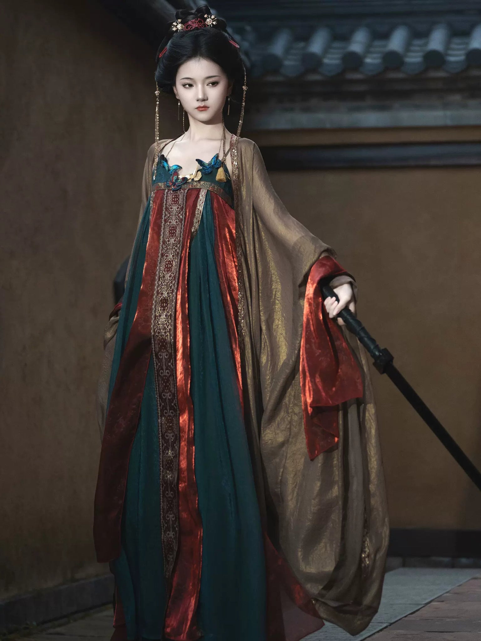 【Hanfu】Colored Glazed Feather|Tang Chest - Length skirthan fu Chinese han fu hanfu male tang dynasty clothes chinese hanfu tang dynasty outfits traditiona hanfu dress chinese hanfu chinese style dress dress fashion cheongsam dress q