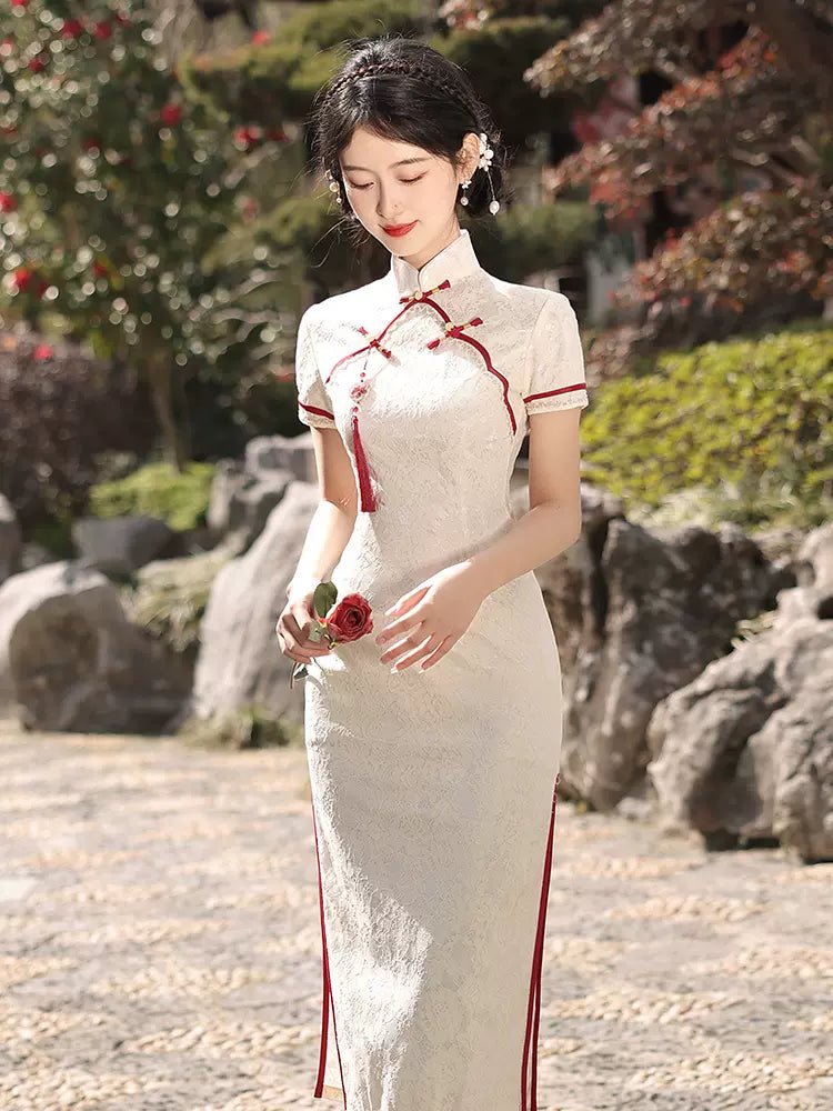 【Hanfu】Crimson Orchid Elegance | Cheongsam/Qipaohan fu Chinese han fu hanfu male tang dynasty clothes chinese hanfu tang dynasty outfits traditiona hanfu dress chinese hanfu chinese style dress dress fashion cheongsam dress q