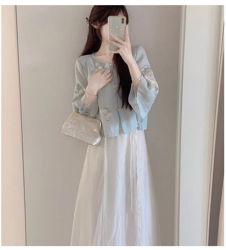 【Hanfu】Cute Deer|Modern skirthan fu Chinese han fu hanfu male tang dynasty clothes chinese hanfu tang dynasty outfits traditiona hanfu dress chinese hanfu chinese style dress dress fashion cheongsam dress q