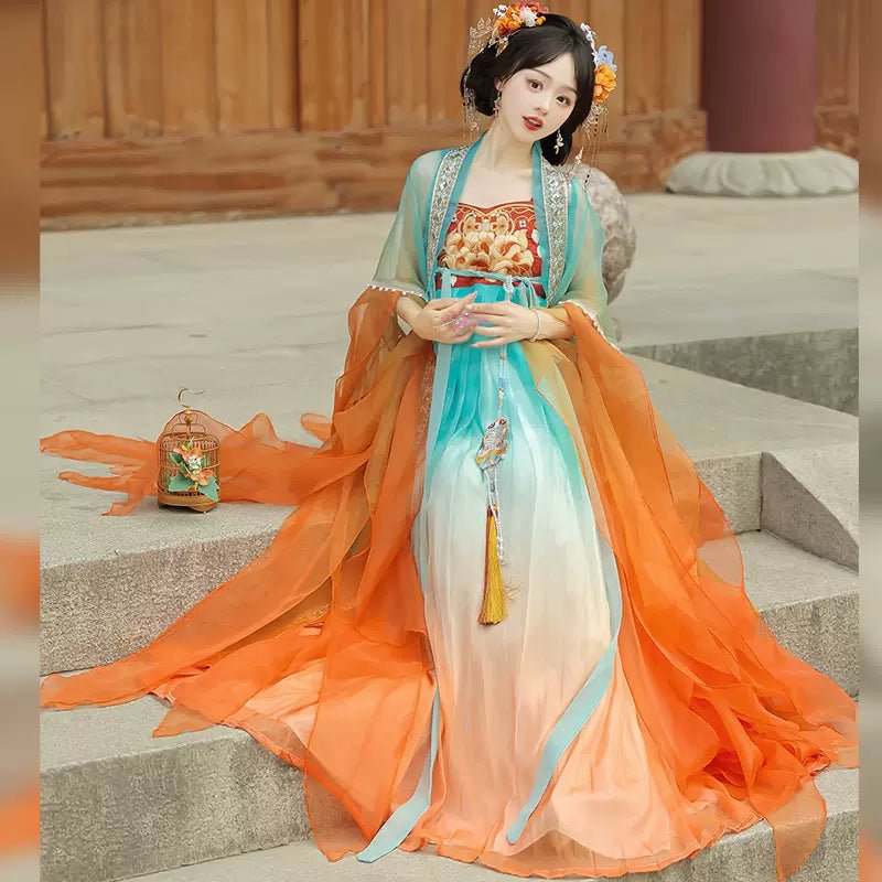 HanfuDragon Brocade|Tang Chest-Length skirt - Hanrong hanfu chinese traditional clothes newmoondance nuwahanfu fashionhanfu newfanfu hanfustory HanfuDragon Brocade|Tang Chest-Length skirt - Hanrong hanfu chinese traditional clothes newmoondance nuwahanfu fashionhanfu newfanfu hanfustory