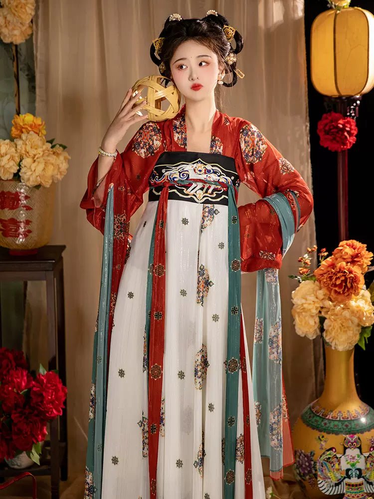 【Hanfu】Dream of Chang'an|Tang Chest - Length skirthan fu Chinese han fu hanfu male tang dynasty clothes chinese hanfu tang dynasty outfits traditiona hanfu dress chinese hanfu chinese style dress dress fashion cheongsam dress q