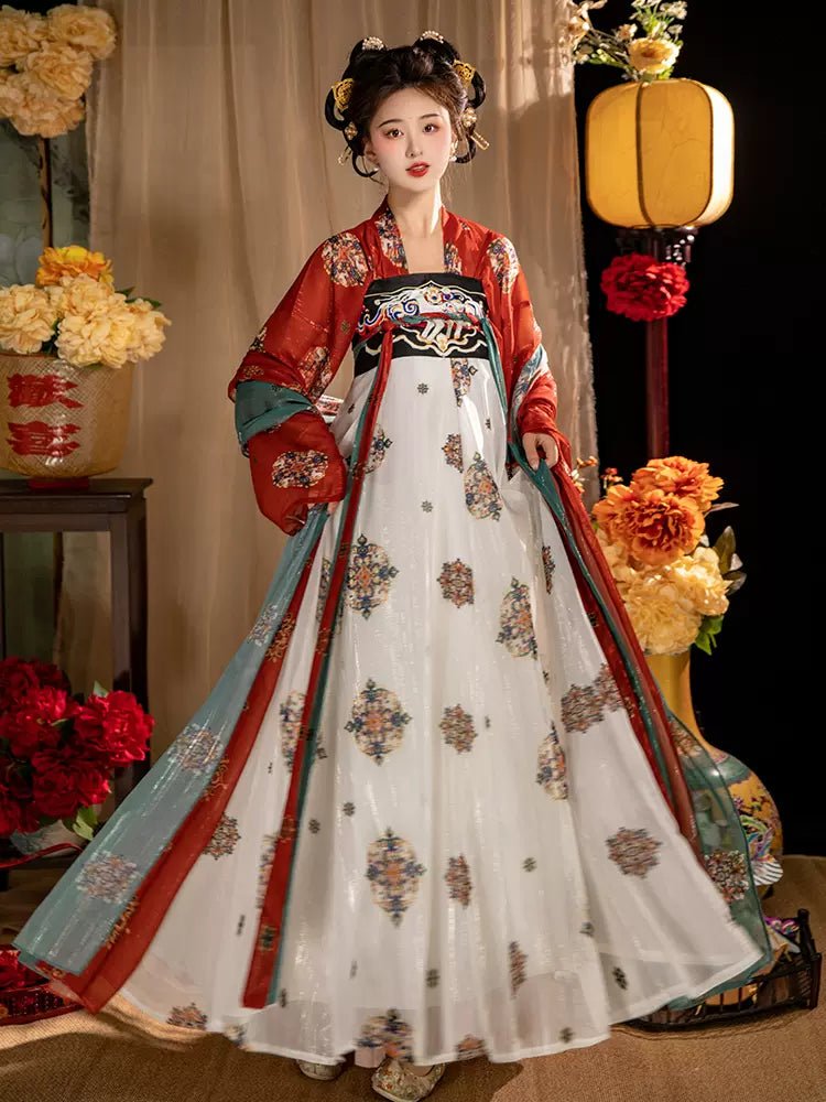 【Hanfu】Dream of Chang'an|Tang Chest - Length skirthan fu Chinese han fu hanfu male tang dynasty clothes chinese hanfu tang dynasty outfits traditiona hanfu dress chinese hanfu chinese style dress dress fashion cheongsam dress q