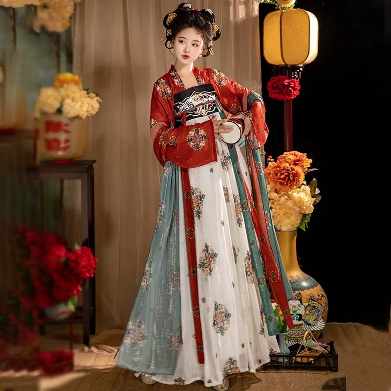 【Hanfu】Dream of Chang'an|Tang Chest - Length skirthan fu Chinese han fu hanfu male tang dynasty clothes chinese hanfu tang dynasty outfits traditiona hanfu dress chinese hanfu chinese style dress dress fashion cheongsam dress q