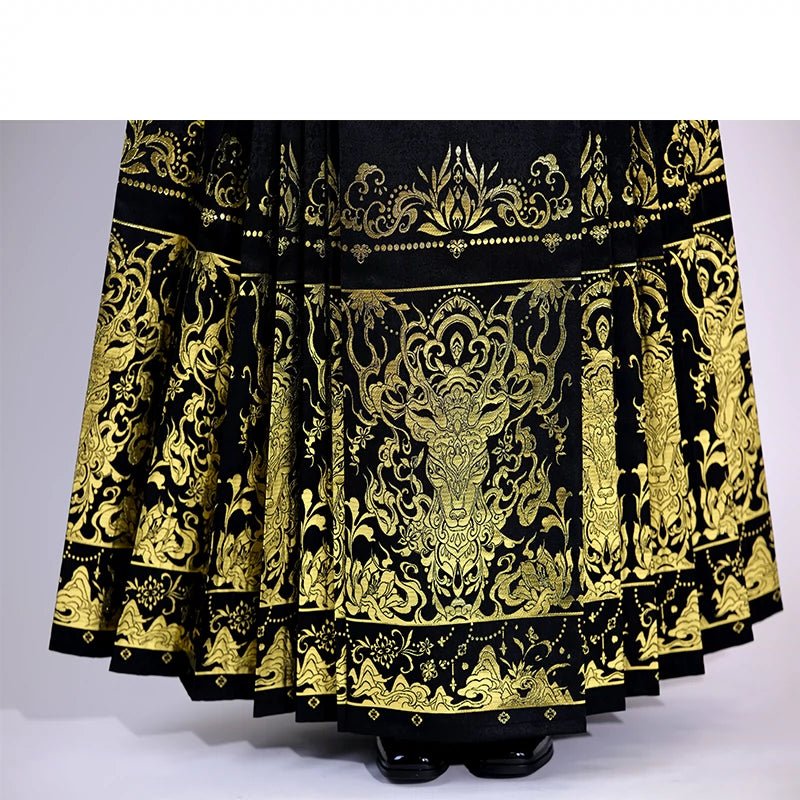 【Hanfu】Dunhuang Fairy Deer|Ming Horse - faced skirthan fu Chinese han fu hanfu male tang dynasty clothes chinese hanfu tang dynasty outfits traditiona hanfu dress chinese hanfu chinese style dress dress fashion cheongsam dress q