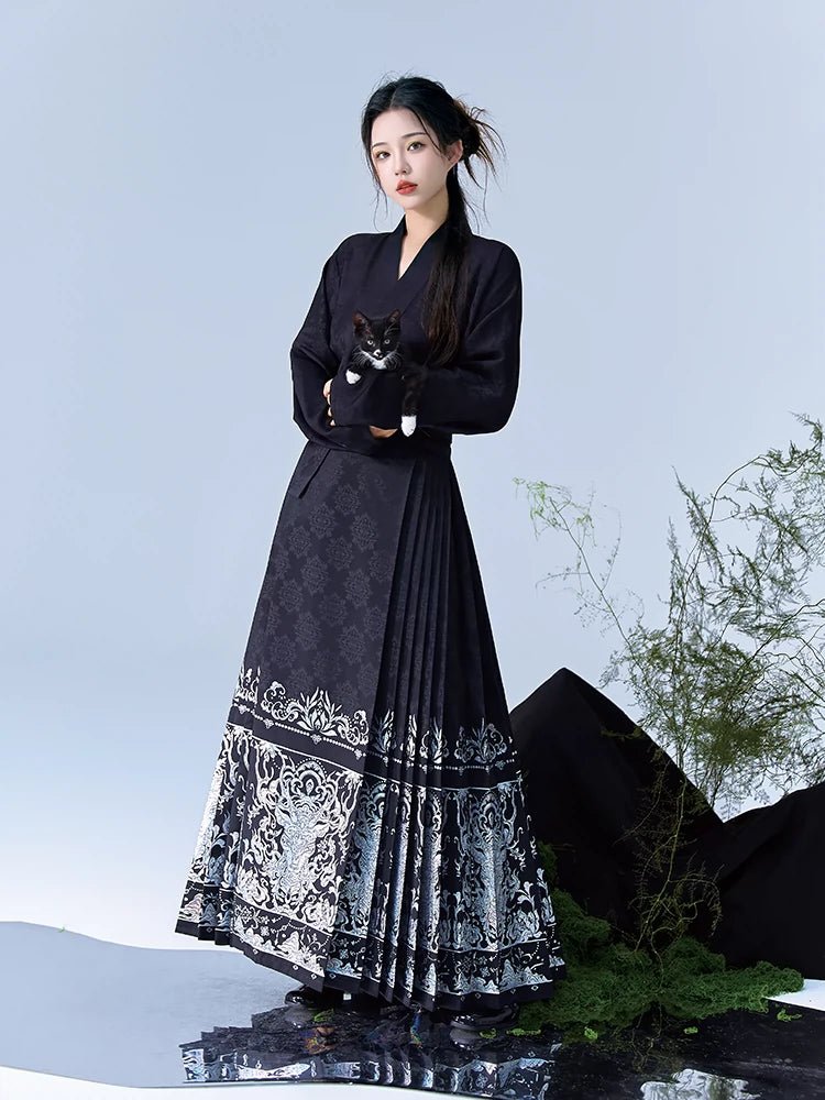 【Hanfu】Dunhuang Fairy Deer|Ming Horse - faced skirthan fu Chinese han fu hanfu male tang dynasty clothes chinese hanfu tang dynasty outfits traditiona hanfu dress chinese hanfu chinese style dress dress fashion cheongsam dress q