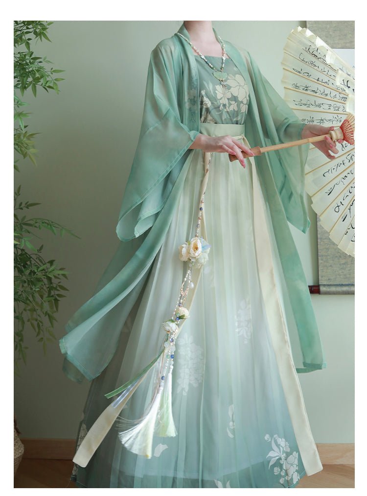 【Hanfu】Early morning mountain green|song three - piece sethan fu Chinese han fu hanfu male tang dynasty clothes chinese hanfu tang dynasty outfits traditiona hanfu dress chinese hanfu chinese style dress dress fashion cheongsam dress q