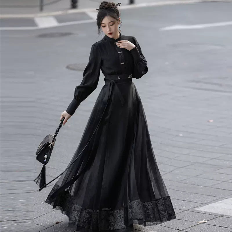 black dress eastern Luxury Eastern dresses 2024