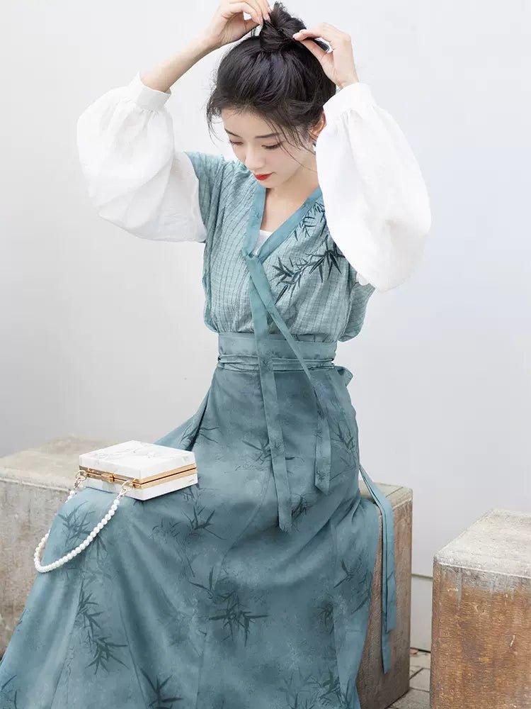 【Hanfu】Elegant Bamboo Charm | Tang & Modern Style Hanfuhan fu Chinese han fu hanfu male tang dynasty clothes chinese hanfu tang dynasty outfits traditiona hanfu dress chinese hanfu chinese style dress dress fashion cheongsam dress q
