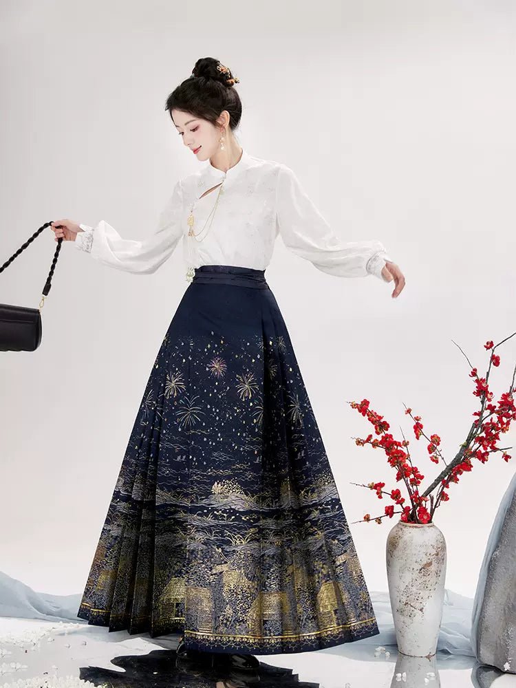 【Hanfu】Elegant Garments of Rich Youth | Mamian skirthan fu Chinese han fu hanfu male tang dynasty clothes chinese hanfu tang dynasty outfits traditiona hanfu dress chinese hanfu chinese style dress dress fashion cheongsam dress q