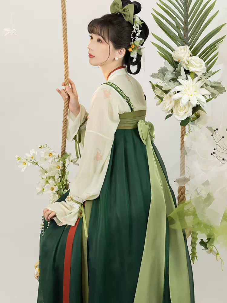 【Hanfu】Emerald Shadows Surrounding Flowers | Tang Style Hanfuhan fu Chinese han fu hanfu male tang dynasty clothes chinese hanfu tang dynasty outfits traditiona hanfu dress chinese hanfu chinese style dress dress fashion cheongsam dress q