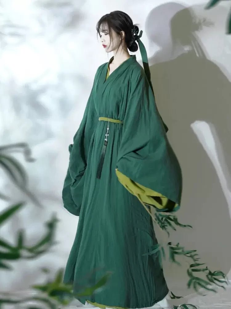 HanfuEmerald Whisper of Nature | Wei & Jin Style Hanfu - Hanrong Hanfu Chinese Traditional Clothes Newmoondance Nuwahanfu Fashionhanfu Newfanfu HanfuEmerald Whisper of Nature | Wei & Jin Style Hanfu - Hanrong Hanfu Chinese Traditional Clothes Newmoondance Nuwahanfu Fashionhanfu Newfanfu