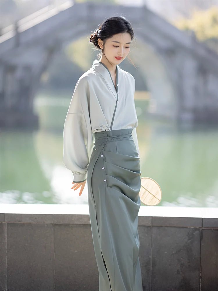 modern hanfu dress New Nine Tails Fox Shop traditional Chinese Hanfu, Hanfu, Chinese Fantasy Costumes, Chinese Lolita Fashion, Princess Dresses on www.thehanfustory.com now We also have a huge collection of The fabric mainly uses tie Chinese Modern Casual Hanfu Velvet