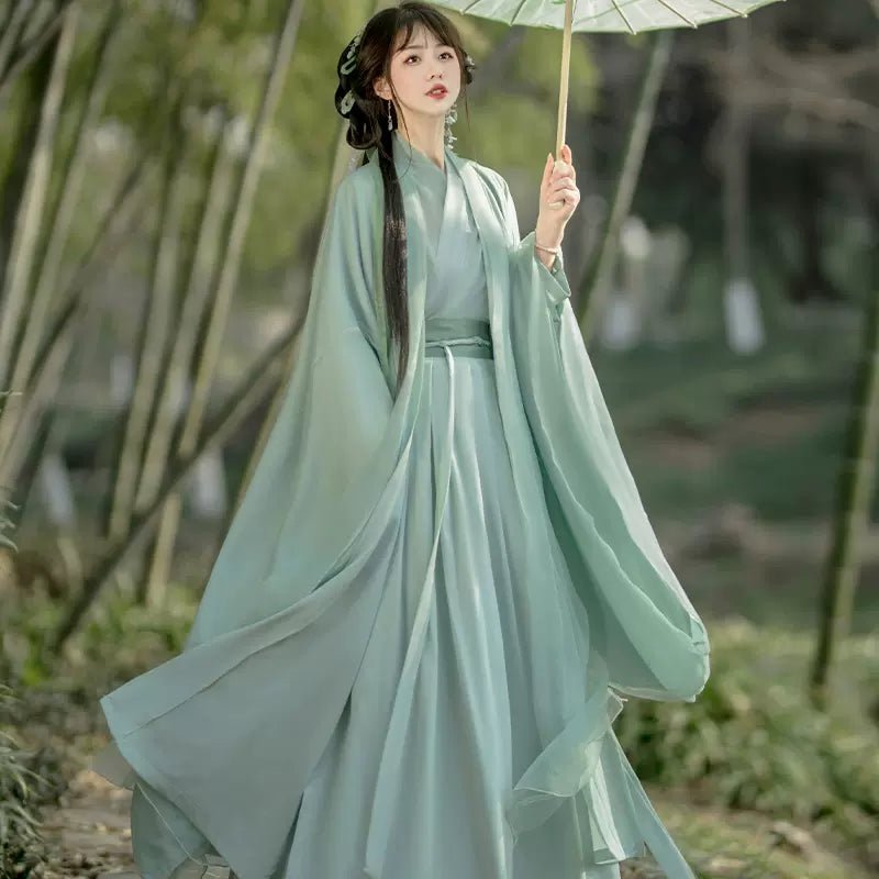 HanfuEthereal Green Dream | Wei & Jin Style Hanfu - Hanrong Hanfu Chinese Traditional Clothes Newmoondance Nuwahanfu Fashionhanfu Newfanfu HanfuEthereal Green Dream | Wei & Jin Style Hanfu - Hanrong Hanfu Chinese Traditional Clothes Newmoondance Nuwahanfu Fashionhanfu Newfanfu