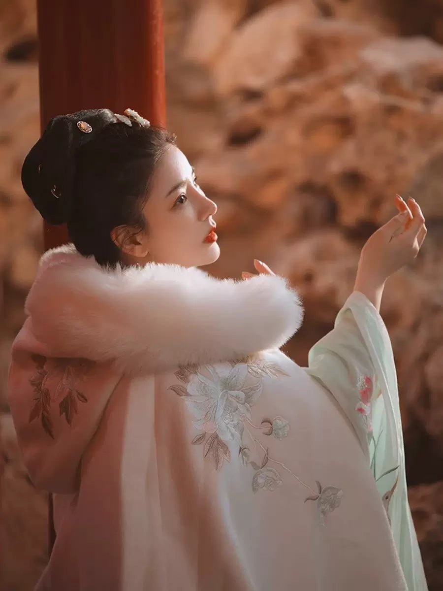 【Hanfu】Fleece thickened cloakhan fu Chinese han fu hanfu male tang dynasty clothes chinese hanfu tang dynasty outfits traditiona hanfu dress chinese hanfu chinese style dress dress fashion cheongsam dress q