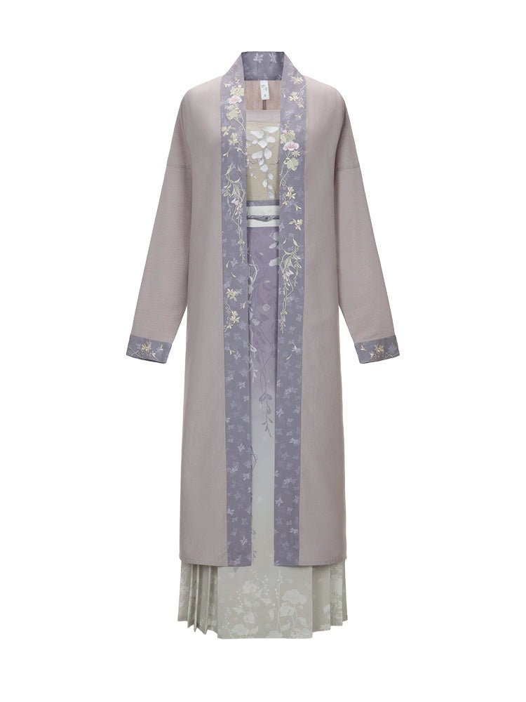 【Hanfu】Floating Purple Garment, Floral Fragrance in Sleeves | Mamian skirthan fu Chinese han fu hanfu male tang dynasty clothes chinese hanfu tang dynasty outfits traditiona hanfu dress chinese hanfu chinese style dress dress fashion cheongsam dress q