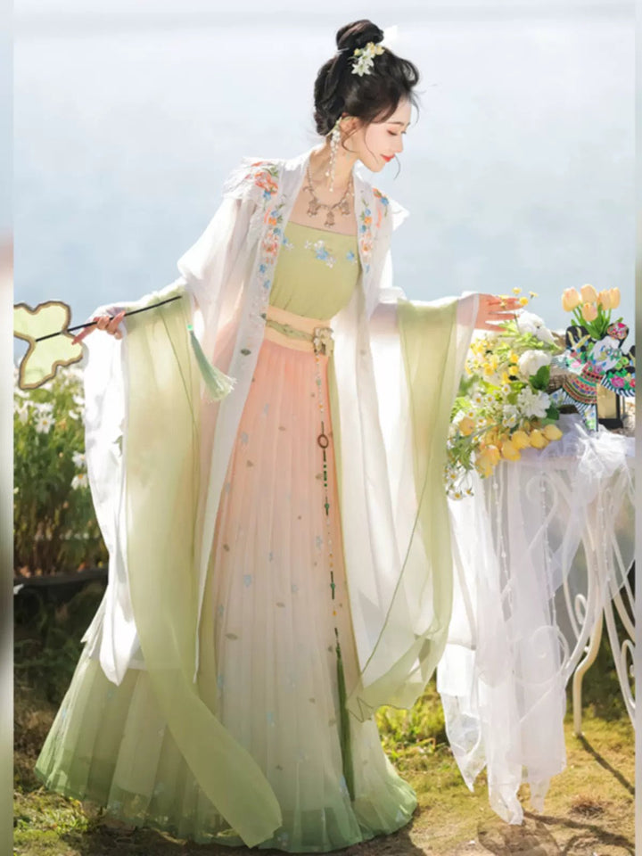 【Hanfu】Flower Jade Dew | Song Chest - length skirthan fu Chinese han fu hanfu male tang dynasty clothes chinese hanfu tang dynasty outfits traditiona hanfu dress chinese hanfu chinese style dress dress fashion cheongsam dress q