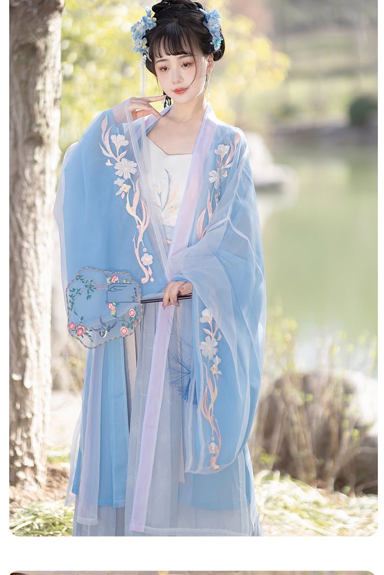 【Hanfu】Flowers in spring|Song waist - length skirthan fu Chinese han fu hanfu male tang dynasty clothes chinese hanfu tang dynasty outfits traditiona hanfu dress chinese hanfu chinese style dress dress fashion cheongsam dress q