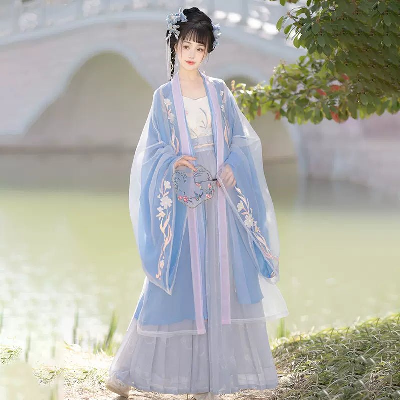 【Hanfu】Flowers in spring|Song waist - length skirthan fu Chinese han fu hanfu male tang dynasty clothes chinese hanfu tang dynasty outfits traditiona hanfu dress chinese hanfu chinese style dress dress fashion cheongsam dress q