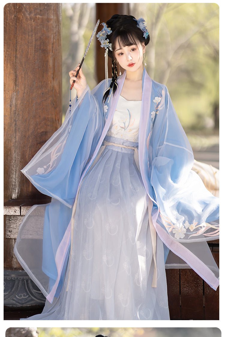 【Hanfu】Flowers in spring|Song waist - length skirthan fu Chinese han fu hanfu male tang dynasty clothes chinese hanfu tang dynasty outfits traditiona hanfu dress chinese hanfu chinese style dress dress fashion cheongsam dress q