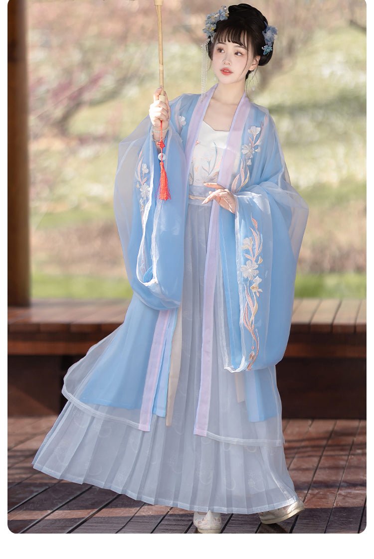 【Hanfu】Flowers in spring|Song waist - length skirthan fu Chinese han fu hanfu male tang dynasty clothes chinese hanfu tang dynasty outfits traditiona hanfu dress chinese hanfu chinese style dress dress fashion cheongsam dress q
