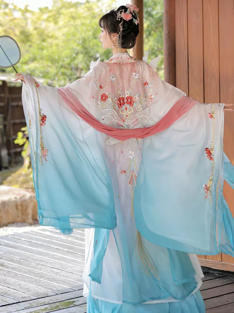 【Hanfu】Fluttering Petals Recite a Poem|Tang Chest - Length skirthan fu Chinese han fu hanfu male tang dynasty clothes chinese hanfu tang dynasty outfits traditiona hanfu dress chinese hanfu chinese style dress dress fashion cheongsam dress q
