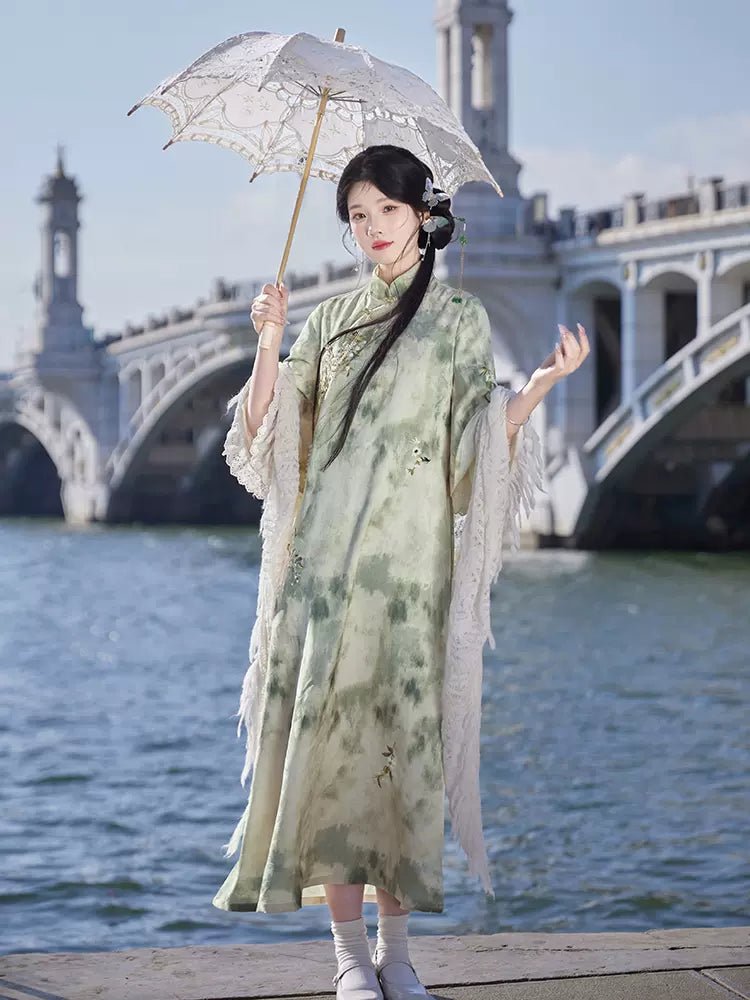 【Hanfu】Fragrant grass leisurely|Modern Qipaohan fu Chinese han fu hanfu male tang dynasty clothes chinese hanfu tang dynasty outfits traditiona hanfu dress chinese hanfu chinese style dress dress fashion cheongsam dress q